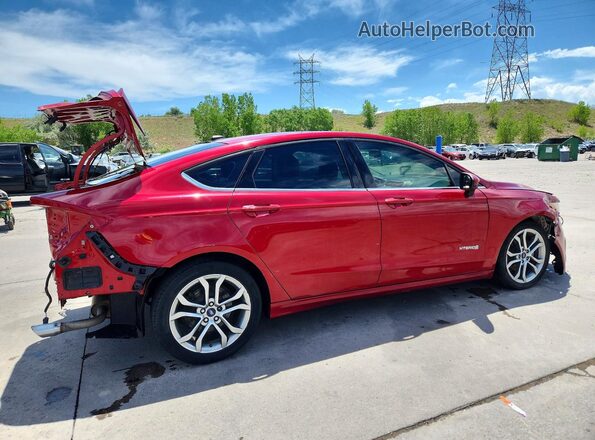 3FA6P0LU3HR278400 2017 FORD FUSION Красный Задняя правая четверть