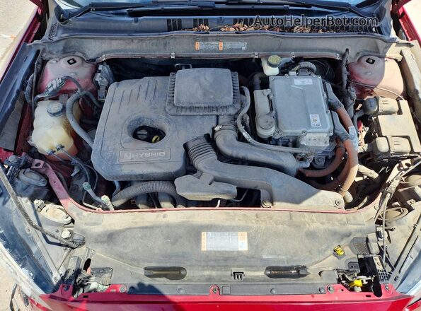 3FA6P0LU3HR278400 2017 FORD FUSION Красный Вид задней части салона