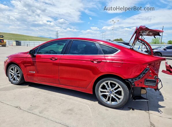 3FA6P0LU3HR278400 2017 FORD FUSION Красный Задняя левая четверть