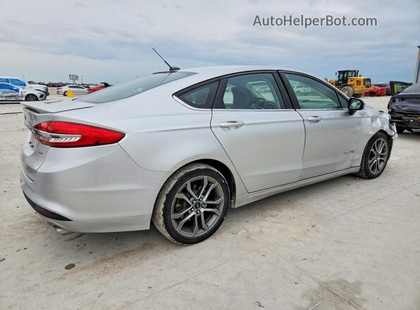 3FA6P0LU3HR325246 2017 FORD FUSION Серебряный Задняя правая четверть