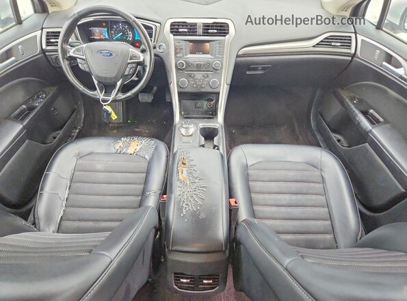 3FA6P0LU3HR325246 2017 FORD FUSION Серебряный Вид панели приборов