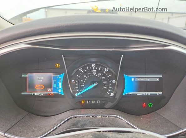 3FA6P0LU3HR325246 2017 FORD FUSION Серебряный Вид щитка приборов