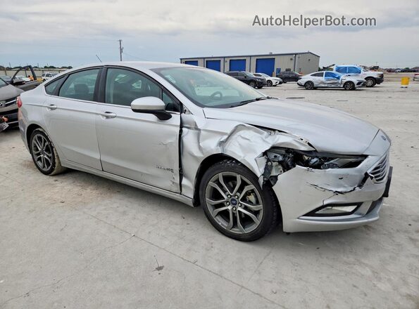 3FA6P0LU3HR325246 2017 FORD FUSION Серебряный Передняя правая четверть