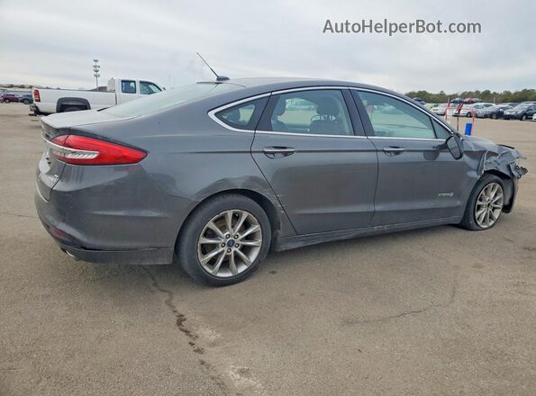 3FA6P0LU3HR400575 2017 FORD FUSION Gray Trasero derecho