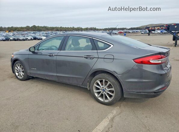 3FA6P0LU3HR400575 2017 FORD FUSION Gray Trasero izquierdo
