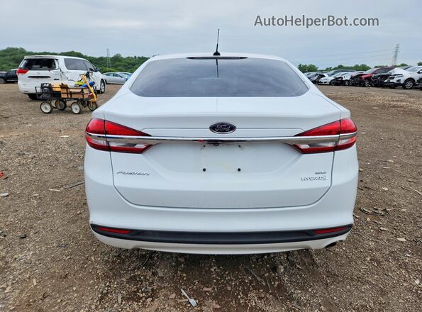 3FA6P0LU3JR160501 2018 FORD FUSION Белый Вид сзади