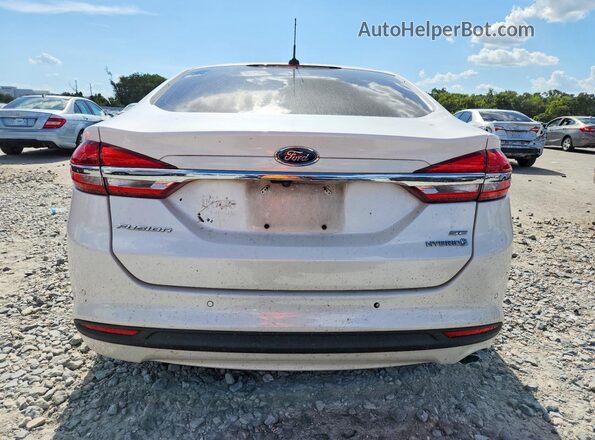 3FA6P0LU3JR174902 2018 FORD FUSION White Rear view