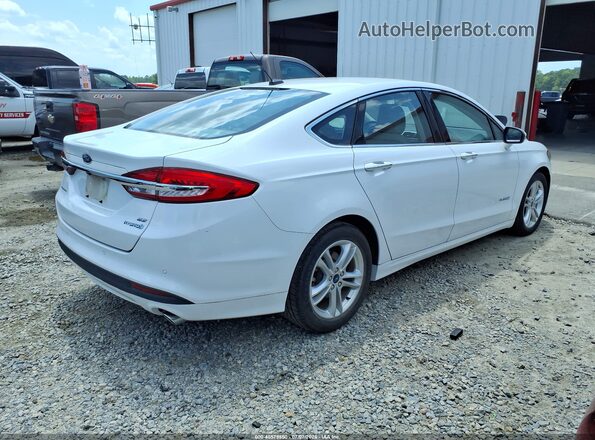 3FA6P0LU3JR271288 2018 FORD FUSION HYBRID White Trasero derecho