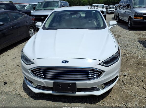 3FA6P0LU3JR271288 2018 FORD FUSION HYBRID White Vista frontal