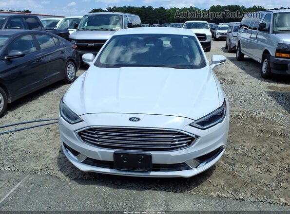 3FA6P0LU3JR271288 2018 FORD FUSION HYBRID White Vista del cuadro de instrumentos