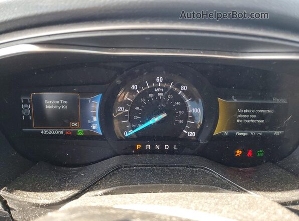 3FA6P0LU3KR130075 2019 FORD FUSION White Սարքավորումների վահանակի տեսք