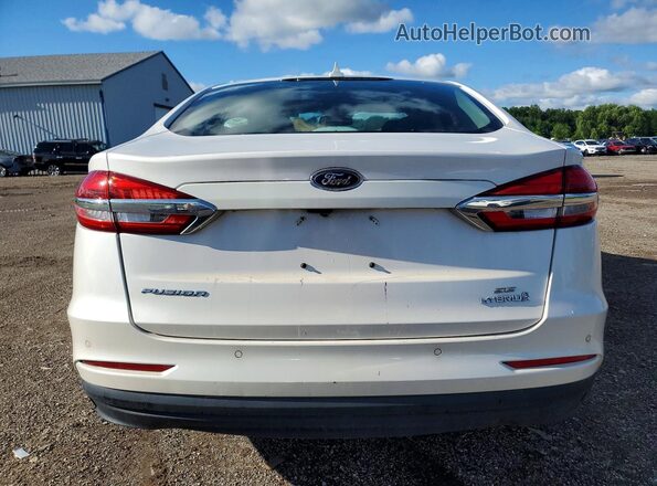 3FA6P0LU3KR130075 2019 FORD FUSION White Հետևի տեսք