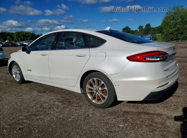 3FA6P0LU3KR130075 2019 FORD FUSION White Հետևի ձախ