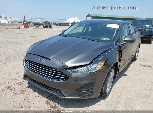 3FA6P0LU3KR168342 2019 FORD FUSION HYBRID Gray Front view