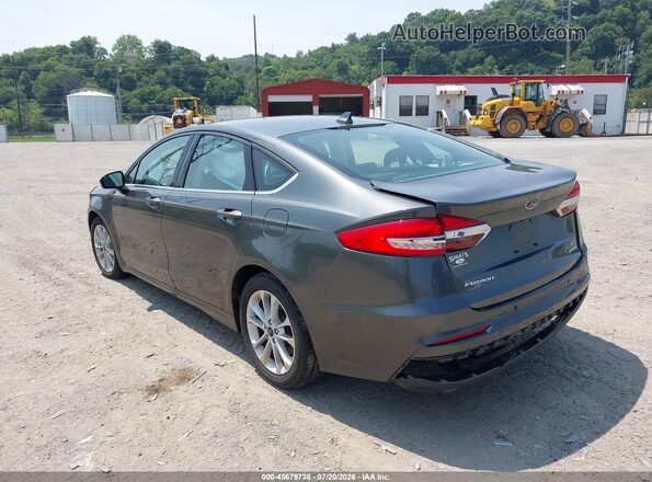 3FA6P0LU3KR168342 2019 FORD FUSION HYBRID Gray Rear left