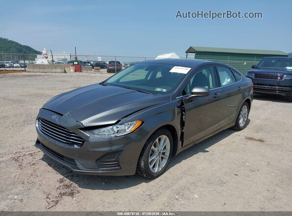 3FA6P0LU3KR168342 2019 FORD FUSION HYBRID Gray Front left