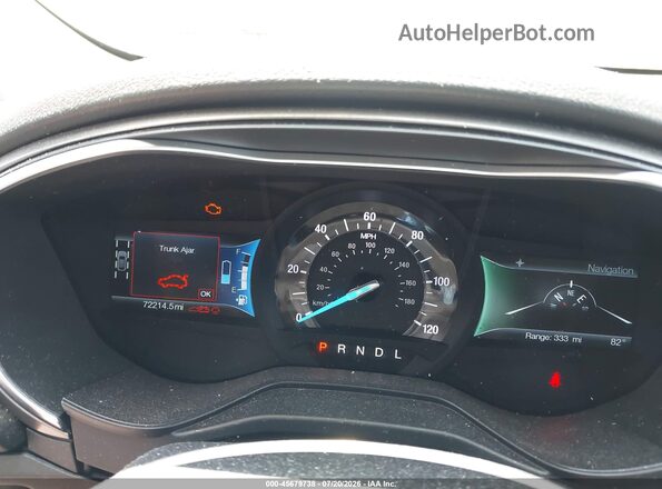3FA6P0LU3KR168342 2019 FORD FUSION HYBRID Gray Rear seats view