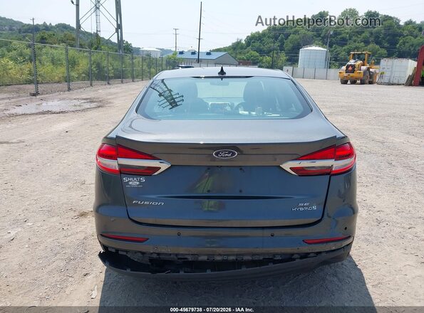 3FA6P0LU3KR168342 2019 FORD FUSION HYBRID Gray 