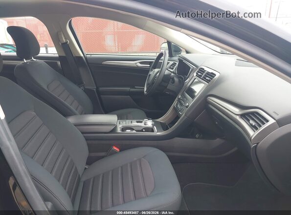 3FA6P0LU3KR211531 2019 FORD FUSION HYBRID Black წინა სალონის ხედი