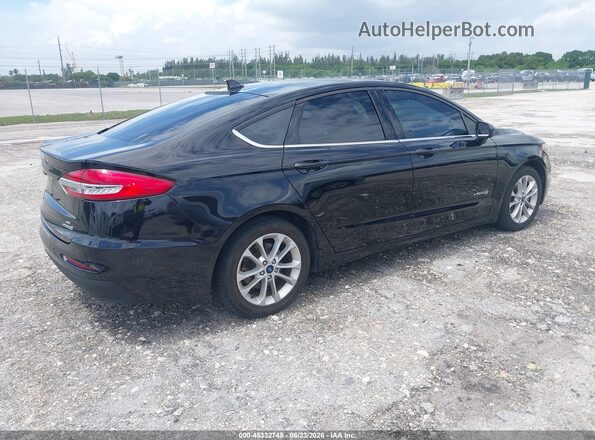 3FA6P0LU3KR223162 2019 FORD FUSION HYBRID Black Tył prawy