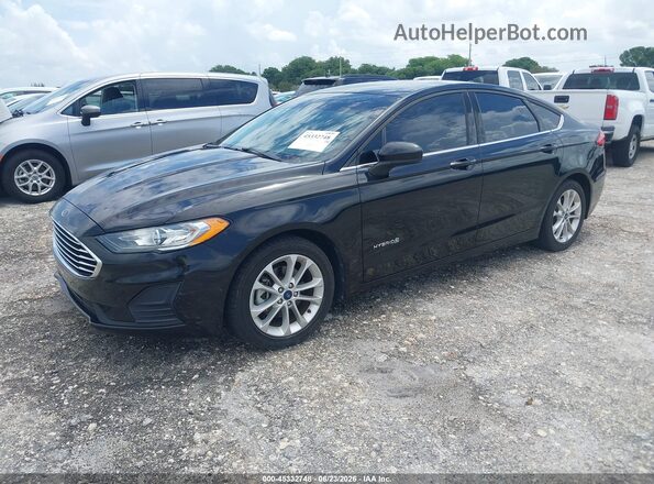 3FA6P0LU3KR223162 2019 FORD FUSION HYBRID Black Przód lewy