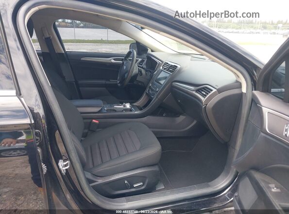 3FA6P0LU3KR223162 2019 FORD FUSION HYBRID Black Widok wnętrza z przodu