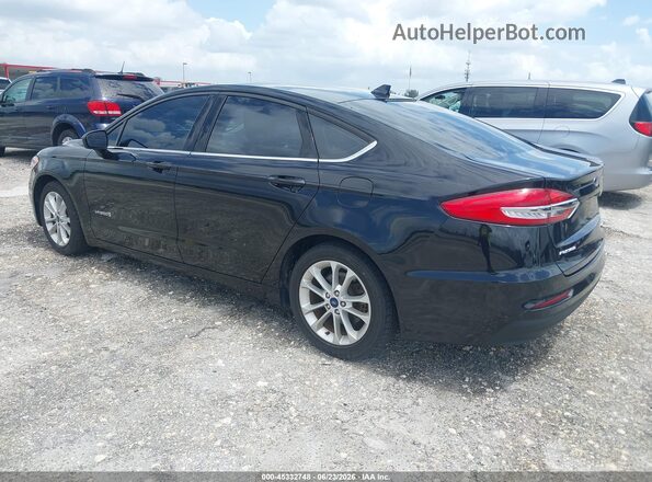 3FA6P0LU3KR223162 2019 FORD FUSION HYBRID Black Tył lewy