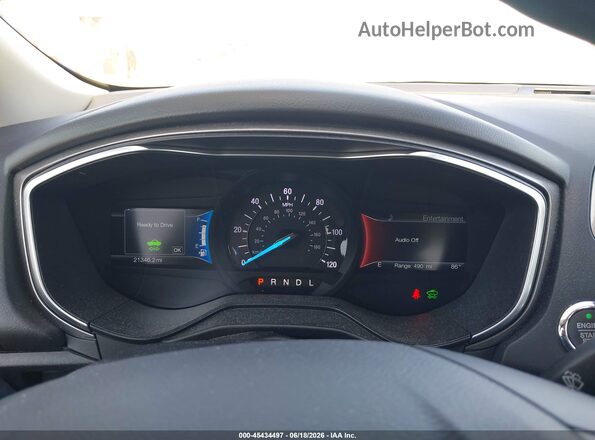 3FA6P0LU3KR258252 2019 FORD FUSION HYBRID White Rear seats view
