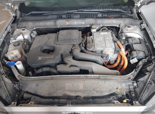 3FA6P0LU3KR274161 2019 FORD FUSION HYBRID Silver Rear view