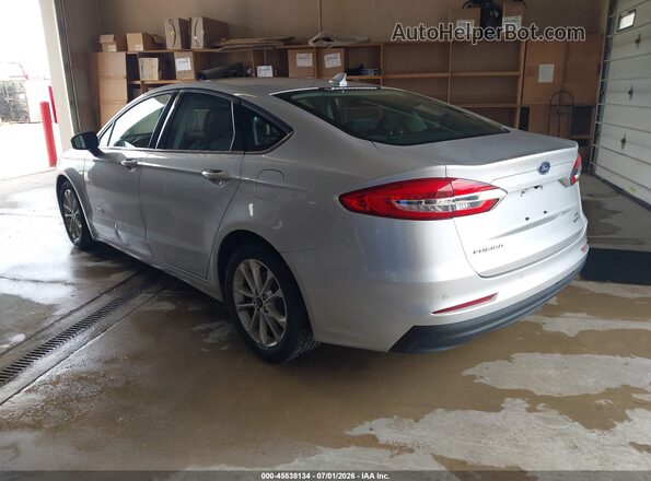 3FA6P0LU3KR274161 2019 FORD FUSION HYBRID Silver Rear left