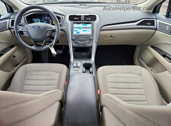 3FA6P0LU3KR286133 2019 FORD FUSION Черный Вид панели приборов