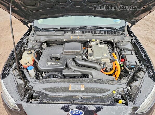 3FA6P0LU3KR286133 2019 FORD FUSION Черный Вид задней части салона