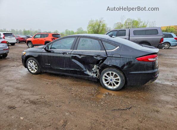3FA6P0LU3KR286133 2019 FORD FUSION Черный Задняя левая четверть