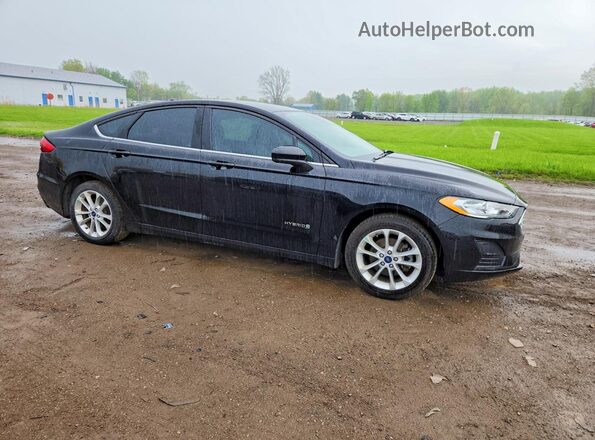 3FA6P0LU3KR286133 2019 FORD FUSION Черный Передняя правая четверть