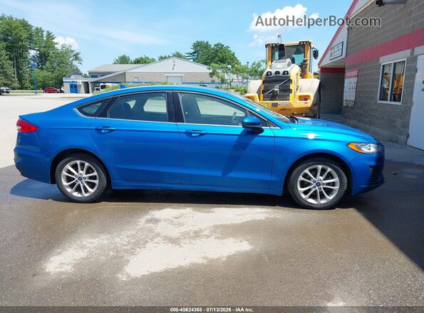 3FA6P0LU3LR233143 2020 FORD FUSION Blue Widok wnętrza z tyłu