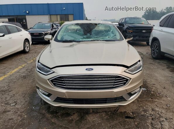 3FA6P0LU4HR100348 2017 FORD FUSION Tan Դիմացի տեսք