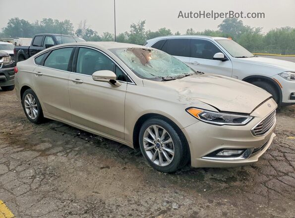 3FA6P0LU4HR100348 2017 FORD FUSION Tan Առջևի աջ