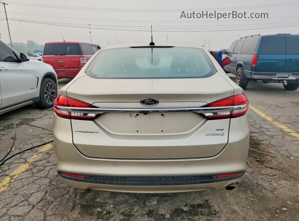 3FA6P0LU4HR100348 2017 FORD FUSION Tan Հետևի տեսք