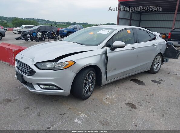 3FA6P0LU4HR182114 2017 FORD FUSION HYBRID Gray Առջևի ձախ երեք քառորդ տեսարան