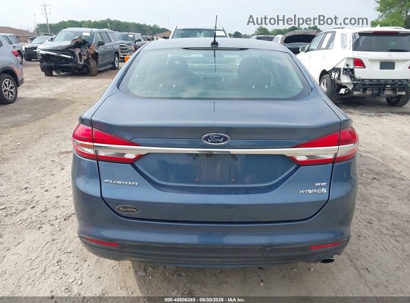 3FA6P0LU4JR138104 2018 FORD FUSION HYBRID Синий 