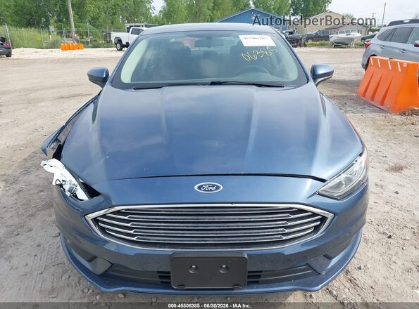 3FA6P0LU4JR138104 2018 FORD FUSION HYBRID Синий Вид щитка приборов