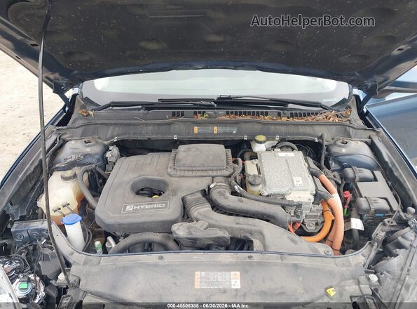 3FA6P0LU4JR138104 2018 FORD FUSION HYBRID Синий Вид сзади