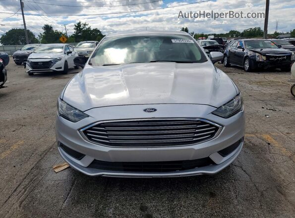 3FA6P0LU4JR139947 2018 FORD FUSION Silver Вид спереду