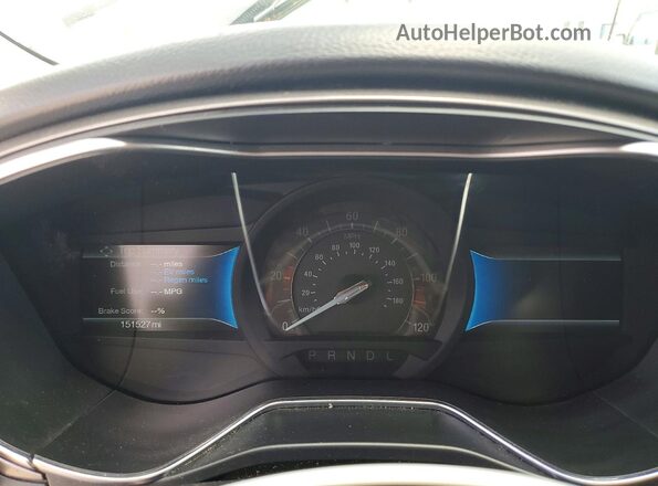 3FA6P0LU4JR139947 2018 FORD FUSION Silver Вид щитка приладів