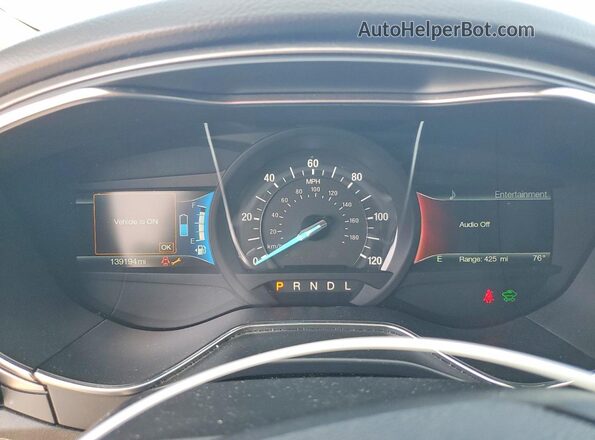 3FA6P0LU4JR146879 2018 FORD FUSION White ხელსაწყოთა პანელის ხედი
