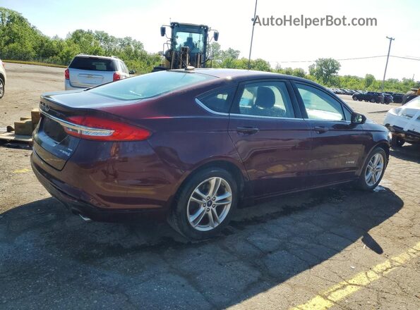 3FA6P0LU4JR149426 2018 FORD FUSION Burgundy Հետևի աջ