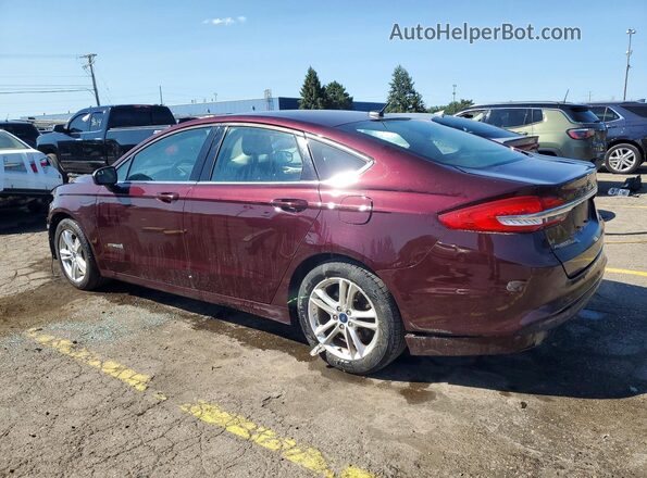 3FA6P0LU4JR149426 2018 FORD FUSION Burgundy Հետևի ձախ