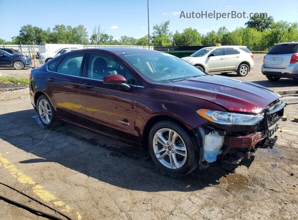 3FA6P0LU4JR149426 2018 FORD FUSION Burgundy Առջևի աջ