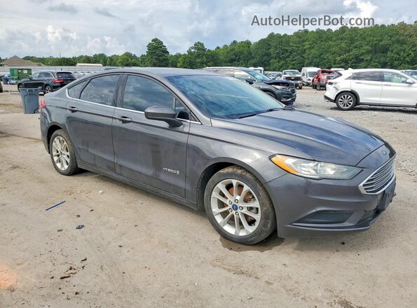 3FA6P0LU4JR186007 2018 FORD FUSION Gray Front right