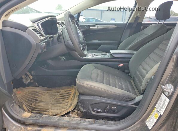 3FA6P0LU4JR186007 2018 FORD FUSION Gray Front interior view
